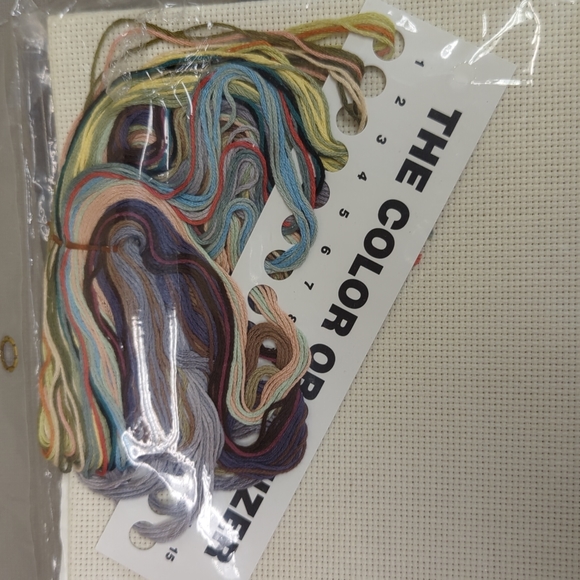 Counted Cross stitch embroidery of "ring around the Rosie." - Picture 4 of 4